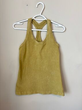 Lululemon To Dye For Tank Top Green Racerback